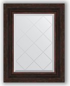 Зеркало Evoform Exclusive-G 590x760 с гравировкой, в багетной раме 99мм, тёмный прованс BY 4033