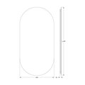 Зеркало Defesto Opti 60x120, LED подсветка, без выключателя, тёплый белый свет DF 2916