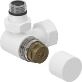 Вентиль Сунержа 3D левый под шестигранник G1/2"НРxG3/4"НГ, белый 12-1406-1234