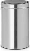 Мусорный бак Brabantia Touch Bin New, 10/23л, двухсекционный, матовая сталь 100680
