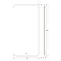Зеркало с матированием и LED-подсветкой Defesto, 34W, 60x120см, ИК-выключатель, тёплый белый свет DF 3818R