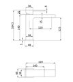 Смеситель для раковины AQUAme Savona 125, гладкий, хром AQM6810CR