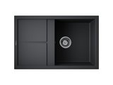 Кухонная мойка Omoikiri Sumi 79-BL с крылом, tetogranit, чёрный 4993662