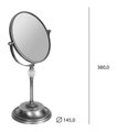 Зеркало косметическое TW Murano, настольное, двустороннее, бронза TWMU BA292/OVbr