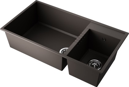 Кухонная мойка Omoikiri Tedori 85-2-U-ES, две чаши, Tetogranit, эспрессо 4997240