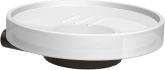 Мыльница Colombo Mini, подвесная, матовое стекло, чёрный матовый B4001.NM-VAN