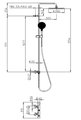 Душевая система Bossini Apice, с термостатом, хром L10505.030