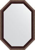 Зеркало Evoform Polygon 490x690 в багетной раме 50мм, махагон с орнаментом BY 7273