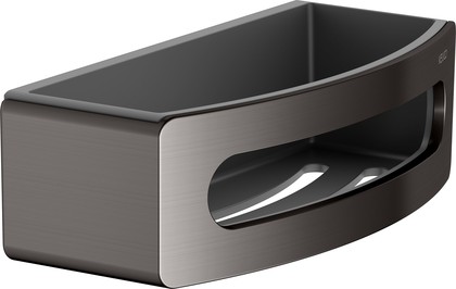 Корзинка для душа Keuco Elegance, 239x70x105, съёмная вставка, титан чёрный шлифованный/ антрацит 11658 350001