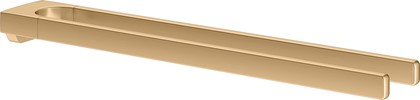 Полотенцедержатель Keuco Collection Moll 450мм, двойной, неповоротный, латунь шлифованная 12718 250000