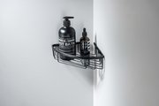 Полка угловая Aquatek 200x200x56, чёрный матовый AQ4906MB