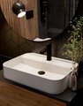 Смеситель для раковины AQUAme Parma, чёрный матовый AQM6610MB