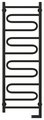 Полотенцесушитель электрический Сунержа Элегия 2.0 1200x400, МЭМ правый, чёрный матовый 31-5219-1240