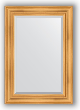 Зеркало Evoform Exclusive 690x990 с фацетом, в багетной раме 99мм, травлёное золото BY 3444