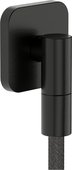 Шланговое подсоединение Hansgrohe FixFit Fine Q, с клапаном обратного тока, шлифованный чёрный хром 28884340