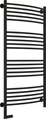 Полотенцесушитель электрический Сунержа Богема 2.0, выгнутая, 1200x600, МЭМ слева, чёрный матовый 31-5202-1260