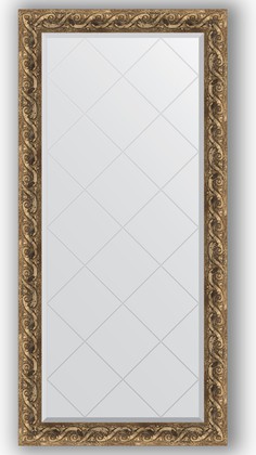 Зеркало Evoform Exclusive-G 760x1580 с гравировкой, в багетной раме 84мм, фреска BY 4270