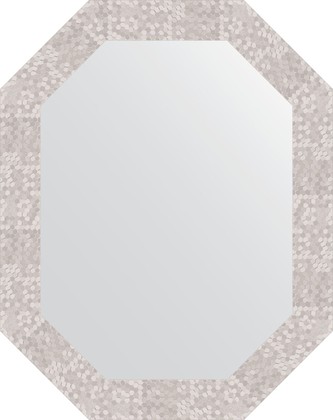 Зеркало Evoform Polygon 570x720 в багетной раме 70мм, соты алюминий BY 7098