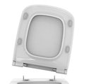Сиденье для унитаза Haro Slim DS, с микролифтом, быстросъёмное, дюропласт, белое