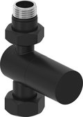 Вентиль Сунержа прямой Цилиндр G1/2"НРxG3/4"НГ, матовый чёрный 31-1401-1234