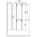 Пенал Jorno Slide 150, подвесной, антрацит Sli.04.150/P/A