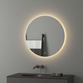 Зеркало круглое Evoform Ledshine, d70см, с LED-подсветкой 18W и сенсорным выключателем, тёплый белый свет BY 2654