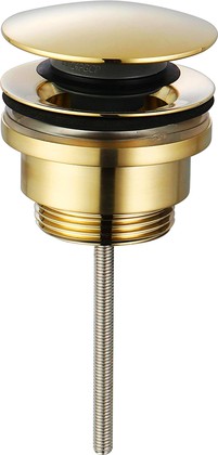 Донный клапан без перелива AQUAme, Glossy gold AQM7003GG