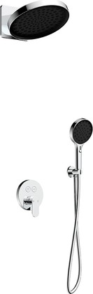 Комплект для душа AQUAme, встраиваемый, смеситель, хром AQM8402CR