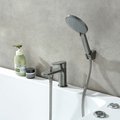 Смеситель врезной на борт ванны Aquatek Альфа, на 1 отверстие, оружейная сталь AQ1944BGM