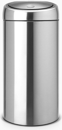 Мусорный бак Brabantia Touch Bin 2x20л, двухсекционный, стальной матовый, FPP 401084