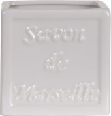 Стакан для зубных щёток Spirella Savon De Marseille белый 4006080