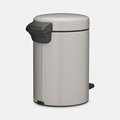 Мусорный бак с педалью Brabantia NewIcon 5л, Soft Grey Мягкий серый 252204