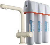 Комплект смеситель+фильтр Omoikiri Nagano-BE-P + Pure drop Lite, ваниль 4044.8028P