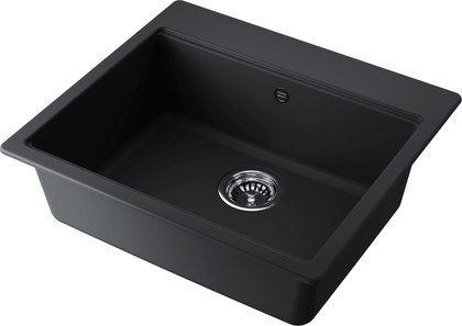 Кухонная мойка Omoikiri Akari 57 BL, Tetogranit, чёрный 4997366