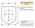 Сиденье для унитаза Haro Lota, быстросъёмное, микролифт, белое 548840