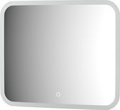 Зеркало с матированием и LED-подсветкой Defesto, 19W, 60x50см, сенсорный выключатель, тёплый белый свет DF 3813SH