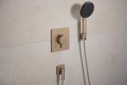 Шланговое подсоединение Hansgrohe FixFit Fine Q, с клапаном обратного тока, шлифованная бронза 28884140