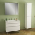 Тумба для раковины Dreja Grace Plus 90, универсальный, 2 ящика, белый лак 99.1906