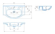 Умывальник Kirovit Элеганс 750, белый 4620008197371