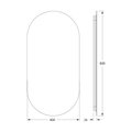 Зеркало Defesto Opti 40x80, LED подсветка, без выключателя, нейтральный белый свет DF 2902