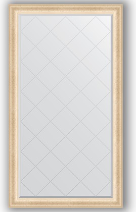 Зеркало Evoform Exclusive-G 950x1700 с гравировкой, в багетной раме 82мм, старый гипс BY 4398