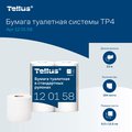 Туалетная бумага Tellus TP4 Комфорт, в стандартных рулонах, 4шт, белая 120158
