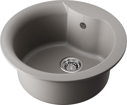 Кухонная мойка Omoikiri Yasugata 48R-GR, круглая, серый 4993547
