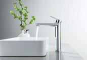 Смеситель для раковины Aquatek Лугано 217, высокий, без донного клапана, хром AQ1704CR