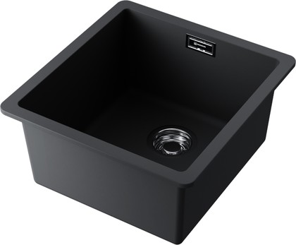 Кухонная мойка Omoikiri Kata 40-U-BL, Artgranit, чёрный 4993396