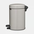 Мусорный бак с педалью Brabantia NewIcon 5л, Soft Grey Мягкий серый 252204