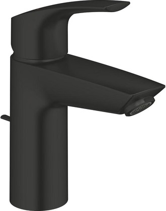 Смеситель для раковины Grohe Eurosmart S-size, донный клапан, Matt Black матовый чёрный 332652433