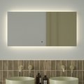 Зеркало с фацетом Defesto Glow 100x50, LED подсветка, ИК-выключатель, нейтральный белый свет DF 2505RH