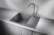 Кухонная мойка Granula Standart 5803, 580x500, кварц, Графит 5803, ГРАФИТ