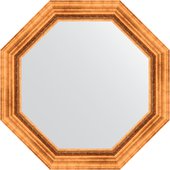 Зеркало Evoform Octagon 710x710 в багетной раме 88мм, римское золото BY 7341